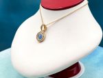 TAGLIAMONTE Designs (2169P) 925SS/YGP Venetian Intaglio Pendant*Diamonds*Reg.$250