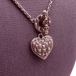 SAMUEL B *BJC* (1081) 925 SS + 18K Heart Necklace
