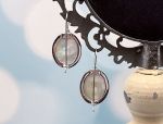 TAGLIAMONTE Designs (TAG636E) 925SS, 18K Venetian Cameo Earrings *3 Graces*Reg.$360