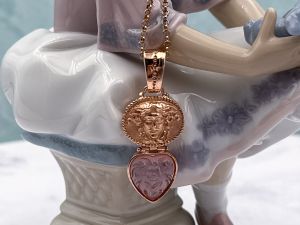 TAGLIAMONTE Designs (2336P) 925SS/RGP Cameo Pendant *Medusa*Reg.$150
