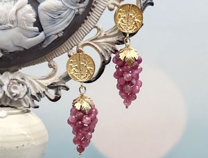 TAGLIAMONTE Designs (PN2717E) 925SS/YGP Amethyst Earrings*Reg.$190