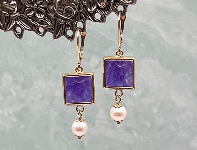 TAGLIAMONTE's Deals & Steals (2189E) 14K Quartz Cameo EarringsPearls*Psyche/Cupid*Reg.$900