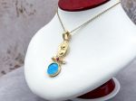 TAGLIAMONTE Designs (1466P-Magn) 925SS/YGP magnesite Cameo Pendant *Roman Coin, Mercury*Reg.$180