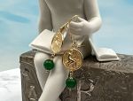 TAGLIAMONTE Designs (LD3561E)18K Cameo Earrings*Orpheus*Reg.$950