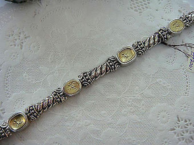 Tagliamonte Style by SAMUEL B *BJC* (#936)  925 SS/18K Multi- Link Bracelet