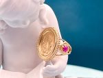 TAGLIAMONTE Designs (Q19078) 18K Gold Ring *Maypole Festival*Size 5*Reg.$1200